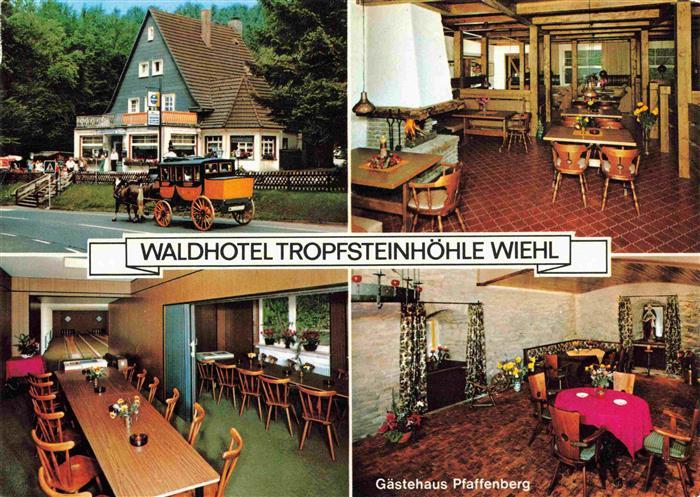Wiehl Oberbergischer Kreis Waldhotel Tropfsteinhoehle Postkutsche Gaestehaus Pfa