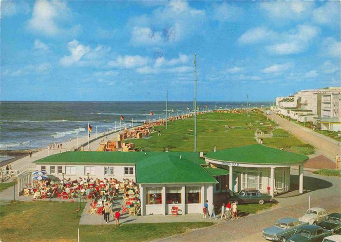 NORDERNEY Nordseebad Kurpromenade mit Milchbar