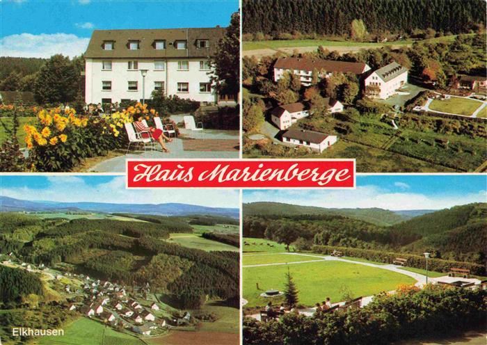 Elkhausen Erholungsheim Haus Marienberge Parkanlagen Luftaufnahmen