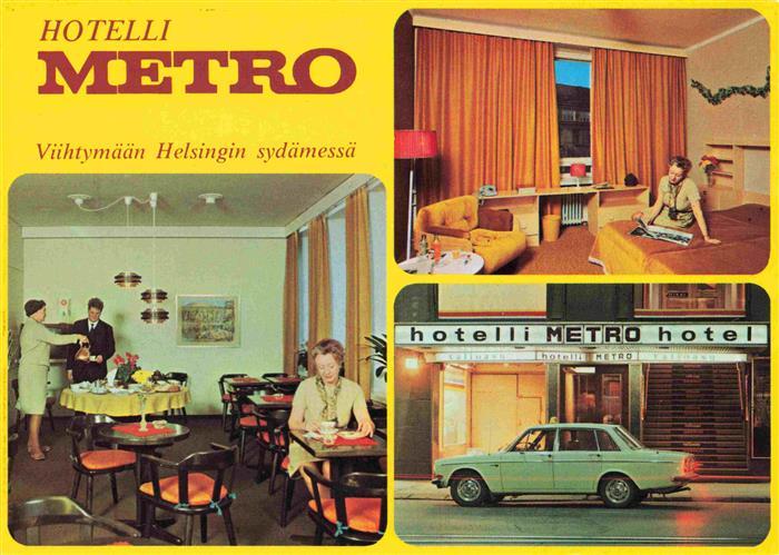 HELSINKI Helsingfors Suomi Hotelli Metro Restaurant Fremdenzimmer
