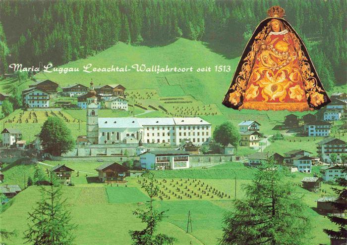 Maria-Luggau Kaernten AT Servitenkloster Wallfahrtsort im Lesachtal Heiligenfigu