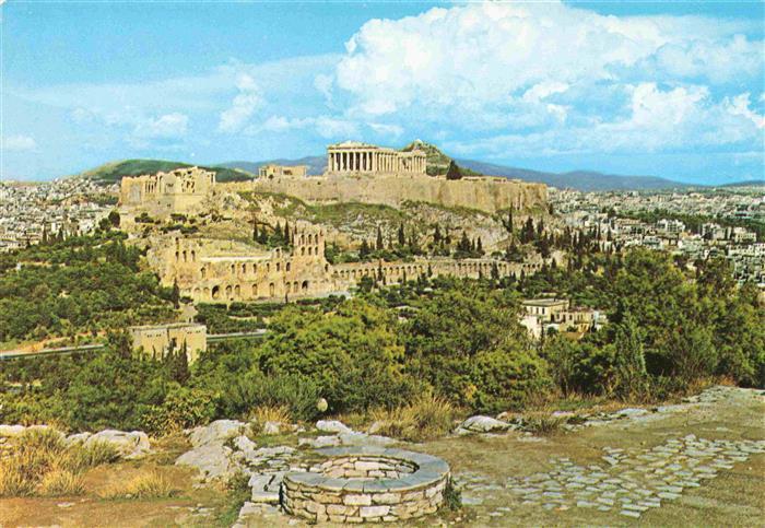 ATHEN Athenes Greece Panorama mit Acropolis