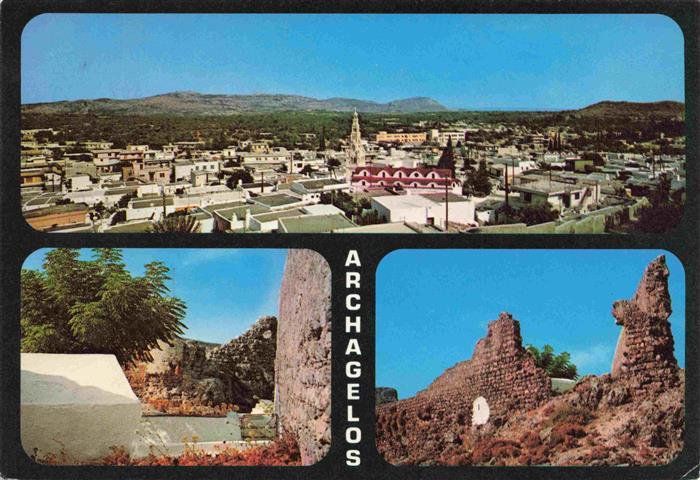 Archagelos Rhodos Rhodes aegaeis Panorama Ruine