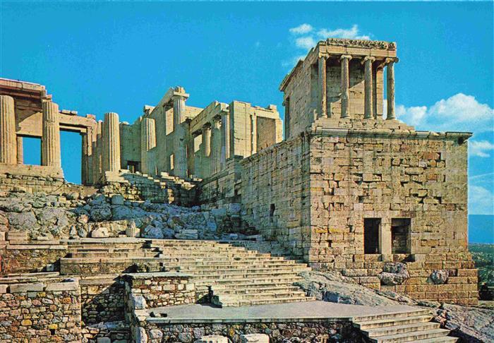 ATHEN Athenes Greece Die Propylaen der Akropolis