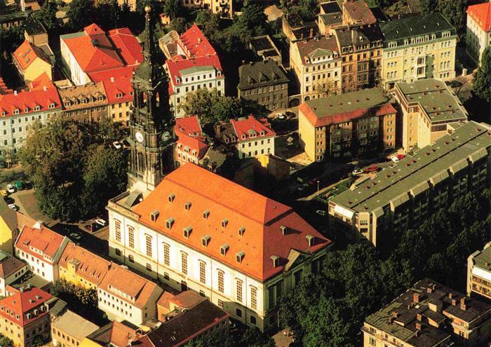 DRESDEN Elbe Dreikoenigskirche Dresdner Neustadt
