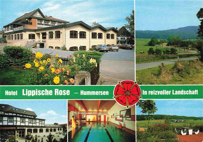 Hummersen Hotel Lippische Rose Hallenbad Landschaftspanorama