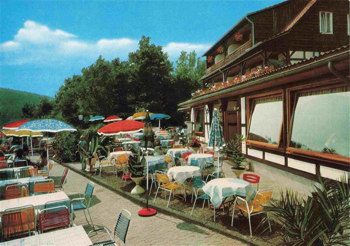 BAD SOODEN-ALLENDORF Berggasthof Ahrenberg Restaurant Terrasse