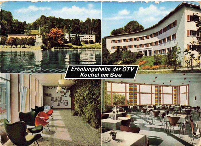 Kochel See Bayern Erholungsheim der oeTV Speisesaal