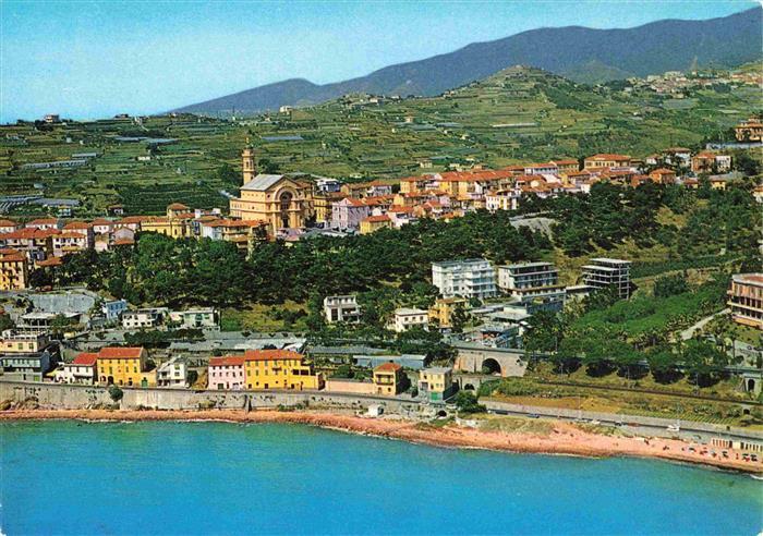 Bussana Vecchia San Remo Liguria IT Panorama visto dall aereo Riviera dei Fiori