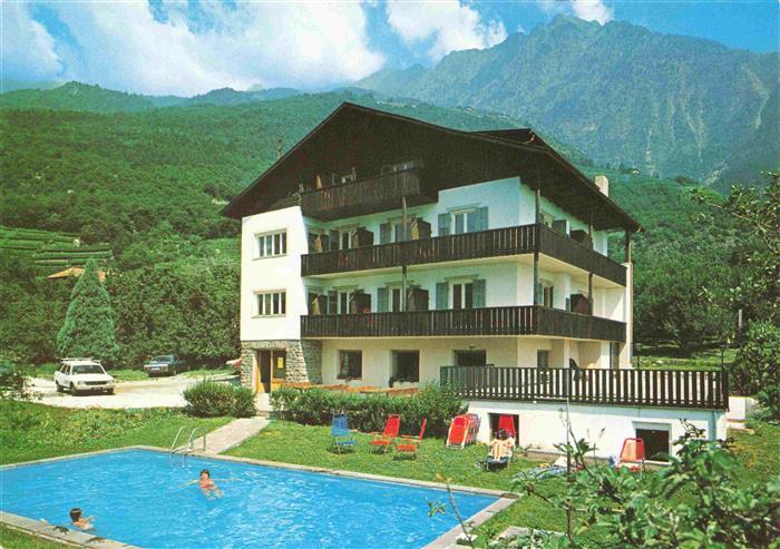 Algund Merano Suedtirol IT Pension Roetelspitz Swimming Pool
