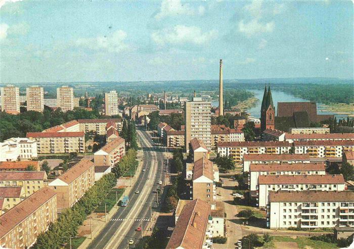 FRANKFURT ODER Blick auf die Karl-Marx-Strasse