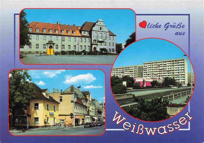 Weisswasser Oberlausitz Teilansichten Wohnsiedlung Hochhaeuser