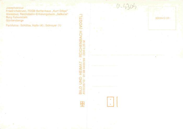 Stolberg Harz Josephskreuz Aussichtsturm Friedrichsbrunn FDGB-Bettenhaus Kurt Di – Bild 2