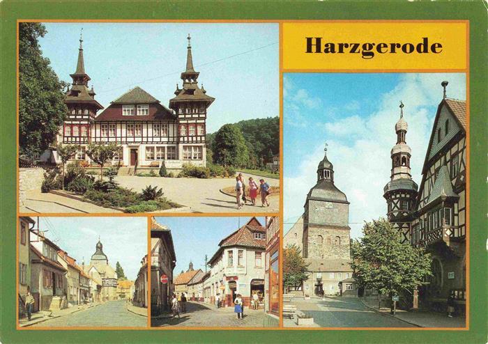 Harzgerode OT Alexisbad Reichsbahn-Erholungsheim Selketal Oberstrasse Kirche Rat