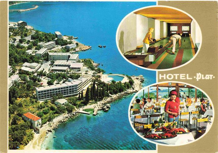 DUBROVNIK Ragusa Croatia Hotel Plat Luftaufnahme Restaurant Kegelbahn