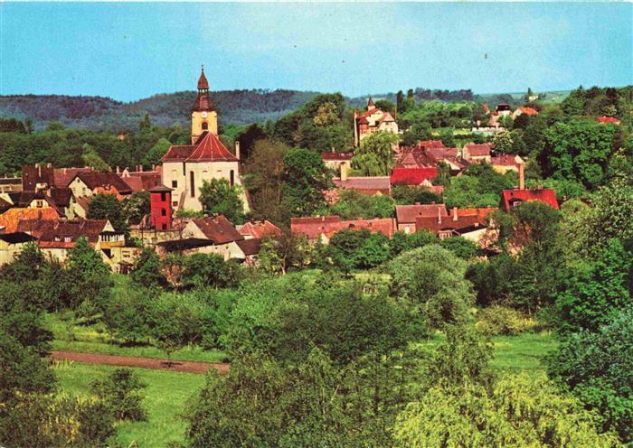 Buckow Maerkische Schweiz Ortsansicht mit Kirche