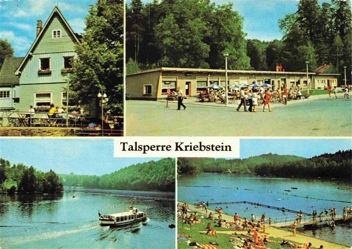 Kriebstein Talsperre HOG Ladenstrasse Stausee mit MS Sachsen Freibad