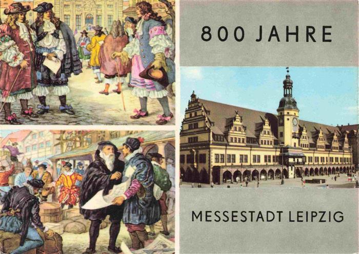 LEIPZIG Sachsen 800 Jahre Messestadt Gemaelde Erste gesetzliche Messeordnung 168