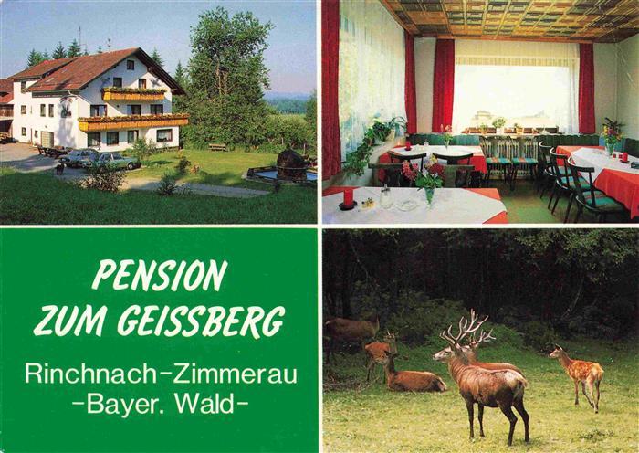 Zimmerau Rinchnach Pension zum Geissberg Gastraum Wild