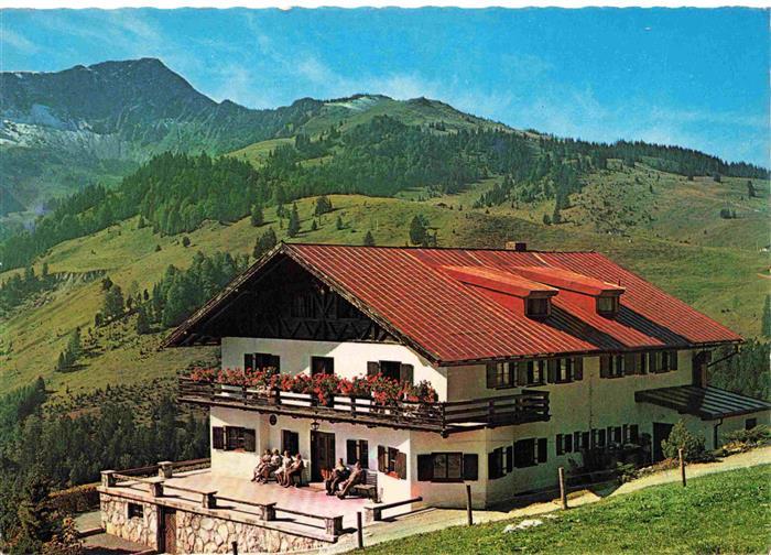 Bayrischzell Bayrisch Zell Siemensberghaus mit Traithengebirge