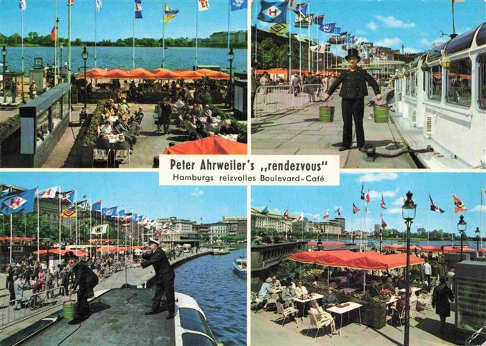 HAMBURG  CITY Peter Ahrweiler's rendezvous Boulevard-Café