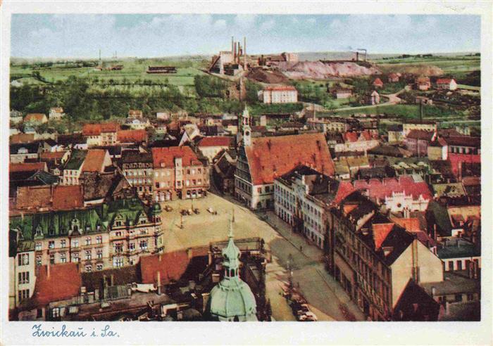 ZWICKAU Sachsen Stadtpanorama Zeche