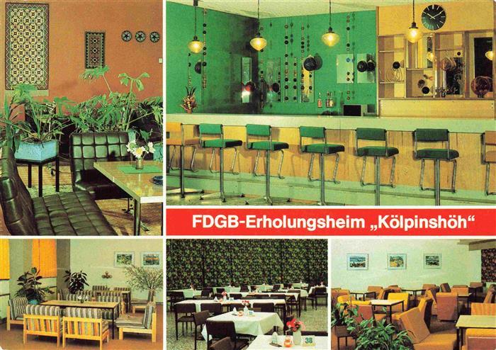 Loddin FDGB Erholungsheim Koelpinshoehe Empfangshalle Speisesaal Klubraum