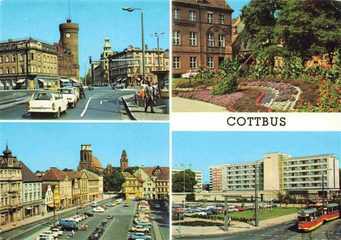 Cottbus Ernst-Thaelmann-Platz Blumenuhr Altmarkt Hotel Lausitz
