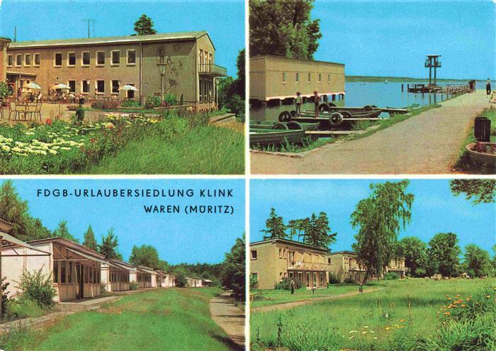 Klink Waren FDGB-Urlaubersiedlung Bungalows Badesteg