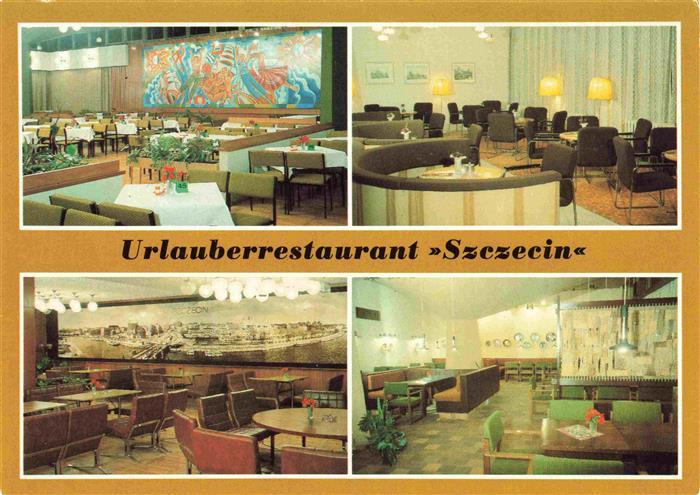 Binz Ruegen FDGB-Urlauberrestaurant Szczecin Speiserestaurant Odra Café Malina V