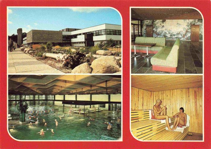 ZINNOWITZ Ostseebad Feriendienst der IG Wismut Meerwasserhallenbad Eingangshalle