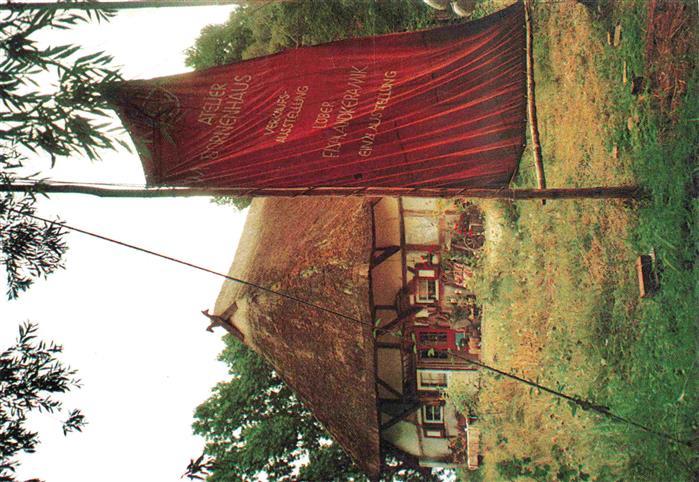Ahrenshoop Ostseebad Fischlandkeramik Friedemann Loeber Atelier im Dornenhaus